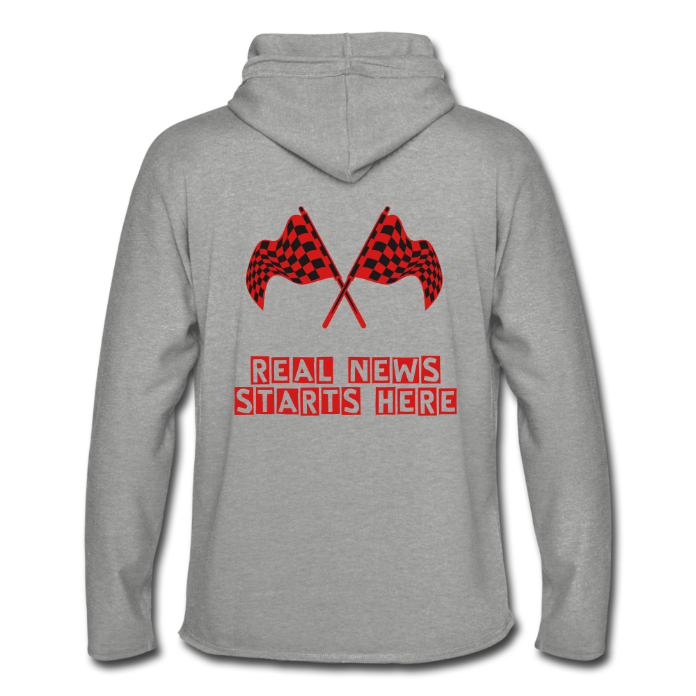 Unisex Real News Hoodie - heather gray