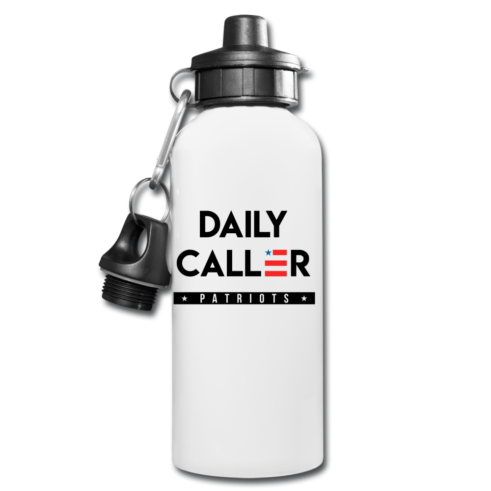 Daily Caller Patriots Water Bottle - white